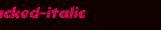 Ole-Cracked-Italic.ttf英文字体下载
