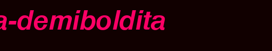 Olympia-DemiBoldIta.ttf英文字体下载