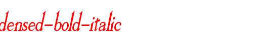 Olympus-Condensed-Bold-Italic.ttf英文字体下载