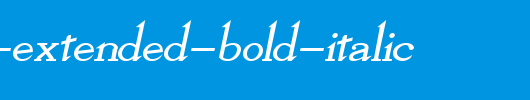 Olympus-Extended-Bold-Italic.ttf英文字体下载