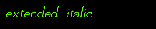 Olympus-Extended-Italic.ttf英文字体下载