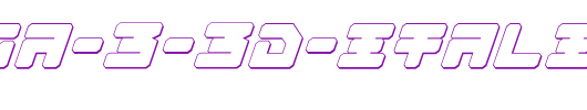 Omega-3-3D-Italic.ttf英文字体下载