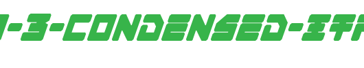 Omega-3-Condensed-Italic.ttf英文字体下载