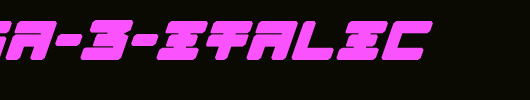 Omega-3-Italic.ttf英文字体下载