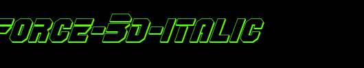 OmegaForce-3D-Italic.ttf英文字体下载