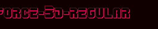 OmegaForce-3D-Regular.ttf英文字体下载