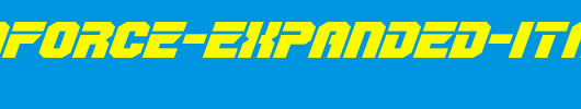 OmegaForce-Expanded-Italic.ttf英文字体下载