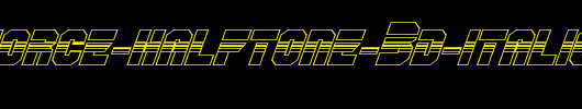 OmegaForce-Halftone-3D-Italic.ttf英文字体下载