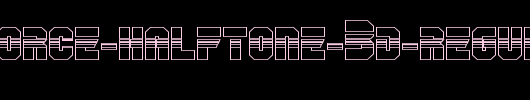 OmegaForce-Halftone-3D-Regular.ttf英文字体下载