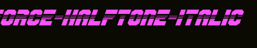 OmegaForce-Halftone-Italic.ttf英文字体下载