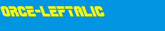 OmegaForce-Leftalic.ttf英文字体下载