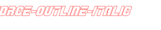 OmegaForce-Outline-Italic.ttf英文字体下载
