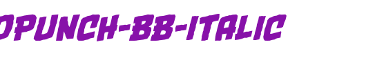 OneTwoPunch-BB-Italic.ttf英文字体下载