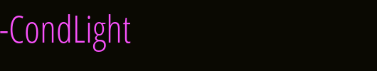 OpenSans-CondLight_英文字体