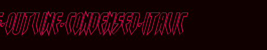 Opus-Magnus-Outline-Condensed-Italic.ttf英文字体下载