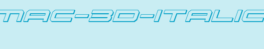 Oramac-3D-Italic.ttf英文字体下载