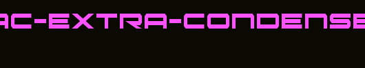 Oramac-Extra-Condensed.ttf英文字体下载