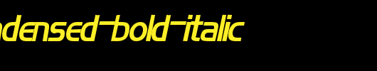 Orbit-Condensed-Bold-Italic.ttf英文字体下载