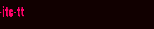 Orbon-Black-ITC-TT.ttf英文字体下载