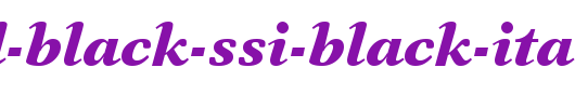 Orchid-Black-SSi-Black-Italic.ttf英文字体下载