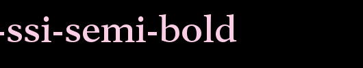 Orchid-SSi-Semi-Bold.ttf英文字体下载