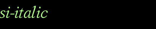 OrchidSSi-Italic.ttf英文字体下载