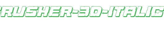 Ore-Crusher-3D-Italic.ttf英文字体下载