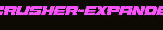 Ore-Crusher-Expanded-Italic.ttf英文字体下载