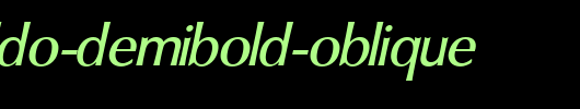 Oregon-LDO-DemiBold-Oblique.ttf英文字体下载