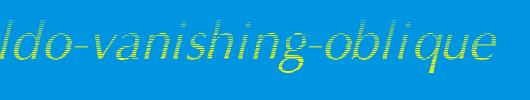 Oregon-LDO-Vanishing-Oblique.ttf英文字体下载