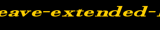 Orgreave-Extended-Bold-Italic.ttf英文字体下载