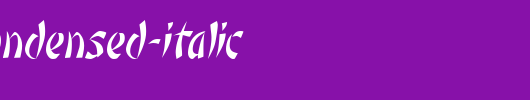 Orient1-Condensed-Italic.ttf英文字体下载