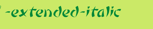 Orient1-Extended-Italic.ttf英文字体下载