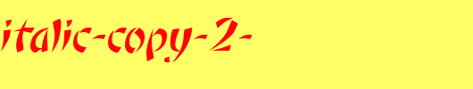 Orient1-Italic-copy-2-.ttf英文字体下载