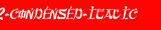 Orient2-Condensed-Italic.ttf英文字体下载