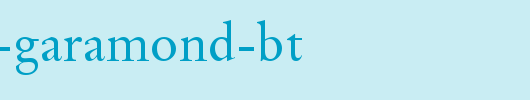 Original-Garamond-BT.ttf英文字体下载