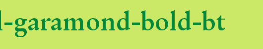Original-Garamond-Bold-BT.ttf英文字体下载