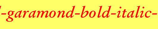Original-Garamond-Bold-Italic-BT.ttf英文字体下载
