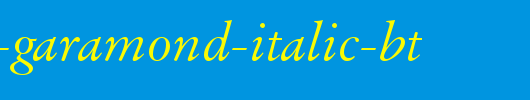 Original-Garamond-Italic-BT.ttf英文字体下载