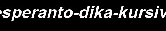 Orion-Esperanto-Dika-Kursiva.ttf英文字体下载