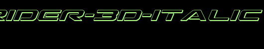 Outrider-3D-Italic.ttf英文字体下载