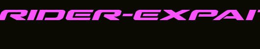 Outrider-Expanded-Bold-Italic-copy-1-.ttf英文字体下载
