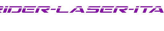 Outrider-Laser-Italic-copy-1-.ttf英文字体下载