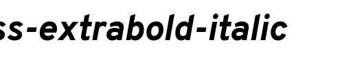 Overpass-ExtraBold-Italic.ttf英文字体下载