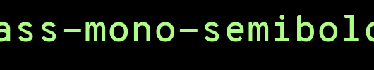 Overpass-Mono-SemiBold.ttf英文字体下载