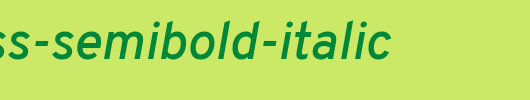 Overpass-SemiBold-Italic.ttf英文字体下载