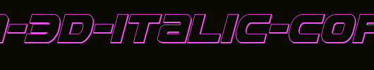 Ozda-3D-Italic-copy-3-.ttf英文字体下载