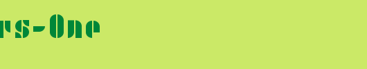 P22Albers-One_英文字体