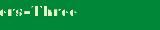 P22Albers-Three_英文字体