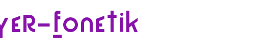 P22Bayer-Fonetik_英文字体